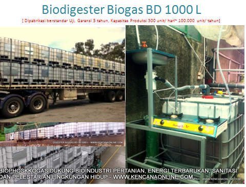 Biodigester Biogas BD 1000 L-1